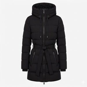 Michael Kors Black Hooded Puffer Jacket